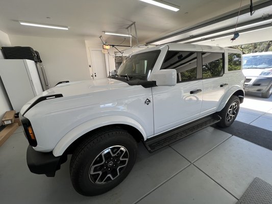 2026 Ford Bronco . - Film: Geoshield Pro-nano ceramic
Front 20% rear 5% 2026 Ford Bronco . - Film: Geoshield Pro-nano ceramic
Front 20% rear 5%