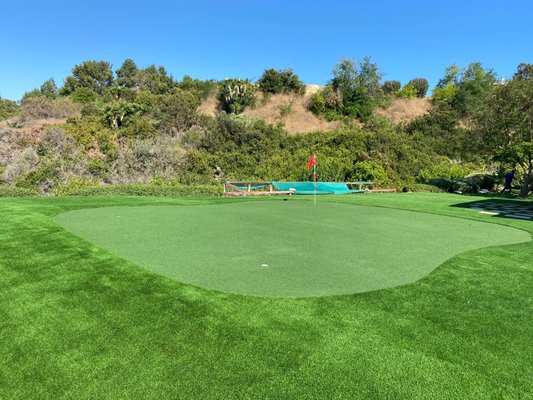 Putting Green Installation - This project was done for a client wanting to utilize their backyard and transform it to their dream space. Putting Green Installation - This project was done for a client wanting to utilize their backyard and transform it to their dream space.