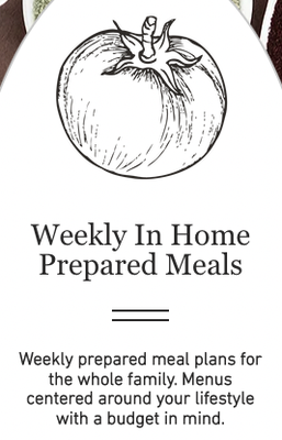 Weekly Meal Prep - sample menus on website