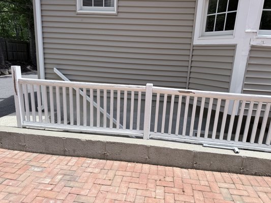 From weathered wood to modern Aluminum - Our Return client wanted to replace aging wood railings around their basement walkout with something safer, stronger, and maintenance-free.  We removed the old deteriorated railings and installed a premium black aluminum railing system securely anchored to the existing concrete.

The finished project dramatically improves both the safety and curb appeal of the home, while creating a cohesive look with the existing deck railings.