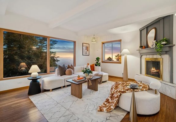Berkeley View Home Staging - Perched in the Berkeley Hills, this property offered stunning outlooks and a unique architectural presence. We designed each space to maximize the home's views while maintaining warmth and livability. Carefully selected furnishings, artwork, and textures created a refined environment that allowed the home's architecture to shine. Berkeley View Home Staging - Perched in the Berkeley Hills, this property offered stunning outlooks and a unique architectural presence. We designed each space to maximize the home's views while maintaining warmth and livability. Carefully selected furnishings, artwork, and textures created a refined environment that allowed the home's architecture to shine.