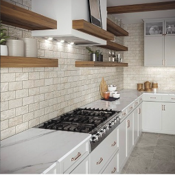 Kitchen Renovation - Create a waterproof space with porcelain tile. Kitchen Renovation - Create a waterproof space with porcelain tile.