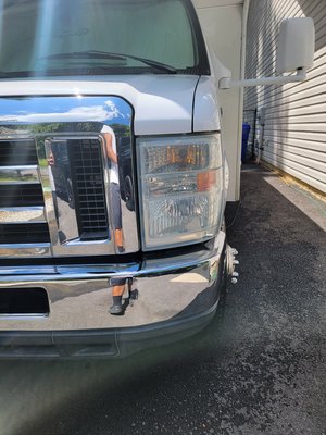 Headlight restoration - Call now if you have foggy Headlight. $85 for any Headlight.. From ashy to classy. Headlight restoration on a rv Headlight restoration - Call now if you have foggy Headlight. $85 for any Headlight.. From ashy to classy. Headlight restoration on a rv