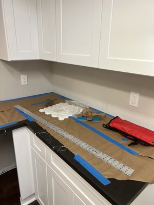 Kitchen Backsplash in Georgetown - We helped this customer get the house to market. Time was a factor. We established a clear timeline and we made them a priority. Kitchen Backsplash in Georgetown - We helped this customer get the house to market. Time was a factor. We established a clear timeline and we made them a priority.