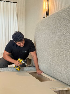 Luxury Furniture Installation - Recently, we had the honor of working with Pivot Custom Handcrafted Furniture, a brand known for creating luxury, one-of-a-kind pieces for exclusive residential and commercial spaces.

This project was a full-day installation for Pivot’s client, where every detail mattered. These weren’t just furniture pieces—they were works of art, crafted from the finest materials and designed to make a lasting statement. Our role was to ensure each piece arrived in flawless condition and was installed with accuracy and respect for the designer’s vision.

We handled the project with white-glove service, including:

-Professional wrapping with moving blankets and protective materials.

-Careful delivery and positioning within the client’s space.

-Expert assembly using precision tools and levelers.

-Secure installation with anchor systems for stability and safety.