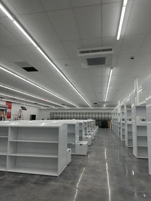 WSS Shoe Store - Our team completed a full electrical installation for an empty shell remodel, providing complete power and lighting infrastructure throughout the space. We installed new electrical panels, branch circuit wiring, receptacles, and lighting systems in accordance with the project specifications and current electrical codes WSS Shoe Store - Our team completed a full electrical installation for an empty shell remodel, providing complete power and lighting infrastructure throughout the space. We installed new electrical panels, branch circuit wiring, receptacles, and lighting systems in accordance with the project specifications and current electrical codes