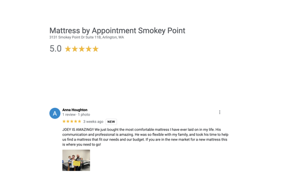 Happy Customers! - Take a look at some of our recent reviews! We want you to be confident that you are choosing the best for your new mattress! Happy Customers! - Take a look at some of our recent reviews! We want you to be confident that you are choosing the best for your new mattress!