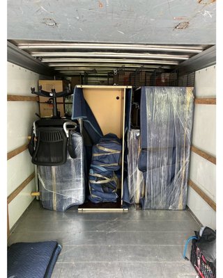 Smoove Office Move - A client contacted us looking for a hand in moving their office in Beaverton. On the list, a refrigerator, a water cooler, shelving, five desks complete with chairs, computers, and file cabinets! We had a 3-person crew. Hard work, but worth every sweat at the end of the day. Smoove Office Move - A client contacted us looking for a hand in moving their office in Beaverton. On the list, a refrigerator, a water cooler, shelving, five desks complete with chairs, computers, and file cabinets! We had a 3-person crew. Hard work, but worth every sweat at the end of the day.