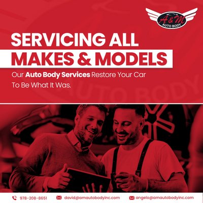 Servicing All Makes & Models - We service any car!