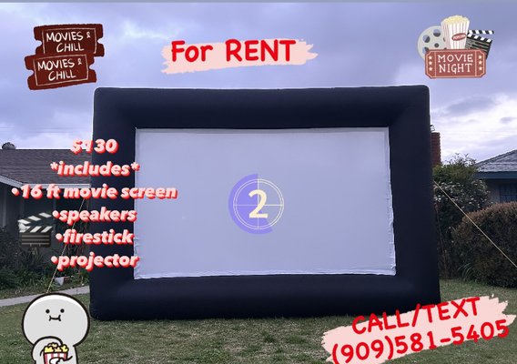 Inflatable movie projector - Inflatable, screen, projector, fire stick Inflatable movie projector - Inflatable, screen, projector, fire stick