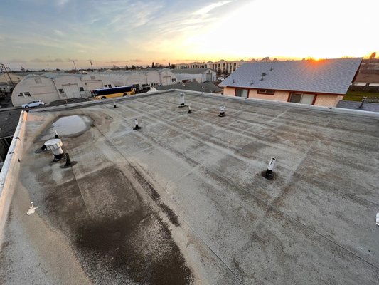 Roof - EPDM roof install. Roof - EPDM roof install.