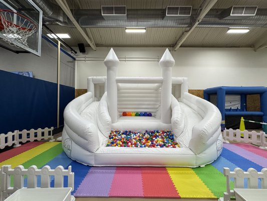Bounce Houses Collection - Seattle's largest selection of upscale bounce houses! Over 20 bounce houses and 12 colors to choose from.
Perfect for kids ages 2 & up, and great for indoor and outdoor parties. Options include slides and ball pits with customizable ball colors.
* minimum rental fee is $500 * Bounce Houses Collection - Seattle's largest selection of upscale bounce houses! Over 20 bounce houses and 12 colors to choose from.
Perfect for kids ages 2 & up, and great for indoor and outdoor parties. Options include slides and ball pits with customizable ball colors.
* minimum rental fee is $500 *