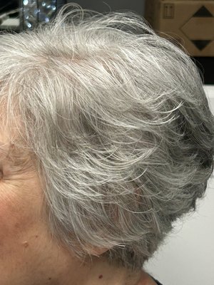 Pixie to bob - For many years, she wore her hair shorter in a pixie style but recently she decided that she wants to grow it into a bob so that’s where we’re headed. She’s got great texture! Pixie to bob - For many years, she wore her hair shorter in a pixie style but recently she decided that she wants to grow it into a bob so that’s where we’re headed. She’s got great texture!