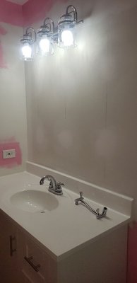 hall bath no paint - This was a bathroom remodel that was done to update the look of his daughters bathroom.