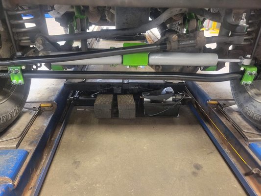 New suspension components on Jeep Wrangler - New suspension components installed on a Jeep Wrangler. New suspension components on Jeep Wrangler - New suspension components installed on a Jeep Wrangler.
