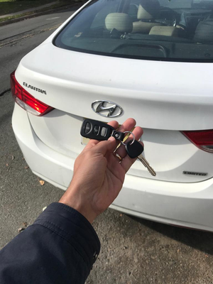 Car Key Replacement - This car key replacement was for a 2013 Hyundai Elantra. All of the working key was lost. we made a key replacement on spot. Car Key Replacement - This car key replacement was for a 2013 Hyundai Elantra. All of the working key was lost. we made a key replacement on spot.