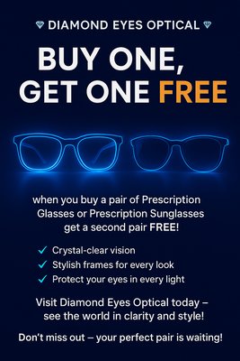 BOGO ALERT! - 👓✨ Buy 1, Get 1 FREE! ✨🕶️
Glasses or sunnies—grab your fave & get a 2nd pair FREE. 🔥