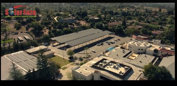 Commercial Car Ports - Emmanuel Faith Community Church. Over half a MW, combined with Solar Carport, Solar Rooftop, Battery and EV Charger solution. 


550KW Solar System, 200KW Solar Rooftop, 200KW Battery Solution. Paired  wirh multiple EV Chargers on site wirh no added cost!
Emmanuel Faith Community Church- Powered by SolarFuze ! Reach out today to see if a Commercial Solar Solution makes sense for your property !