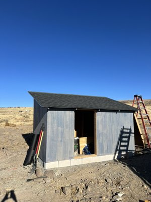 Pump house roofing install! - A customer requested the roofing be done on their pump house, next day came out to do just that, a satisfied customer! Pump house roofing install! - A customer requested the roofing be done on their pump house, next day came out to do just that, a satisfied customer!