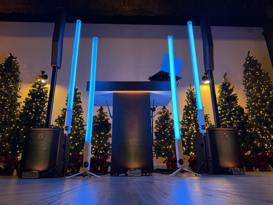DJ Setups - Our set ups are sleek, fashionable, and fit just about anywhere. DJ Setups - Our set ups are sleek, fashionable, and fit just about anywhere.
