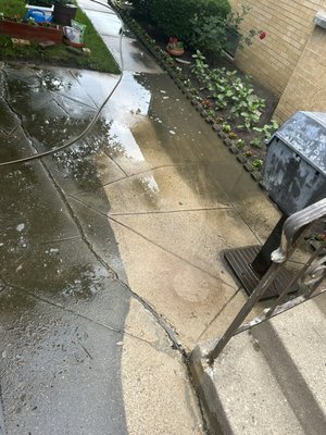 Powerwashing a patio that has never been washed before, it was like day and night. - Patio that has never been power-washed it turned out absolutely fantastic. Powerwashing a patio that has never been washed before, it was like day and night. - Patio that has never been power-washed it turned out absolutely fantastic.