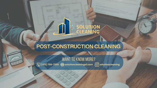 From Construction Site to Move-In Ready - Construction and renovation projects often leave behind dust, debris, and fine particles that require professional attention. Our post-construction cleaning service transforms newly built or remodeled spaces into clean, polished environments ready for move-in, staging, or final walkthroughs.

Solution Cleaning works with contractors, builders, and real estate professionals to ensure every property is presented at its best. From removing construction dust to detailing kitchens, bathrooms, floors, and surfaces, we make sure the space is spotless and truly move-in ready.