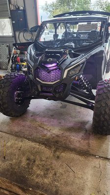 2022 CanAm X3 - Custom Lighting package with Street Legal Turn Signal Kit.