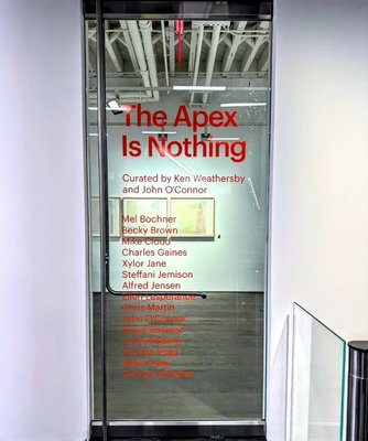 Cut Vinyl Lettering - Cut Vinyl Lettering printed and installed on glass door for Pratt Manhattan Gallery in NYC