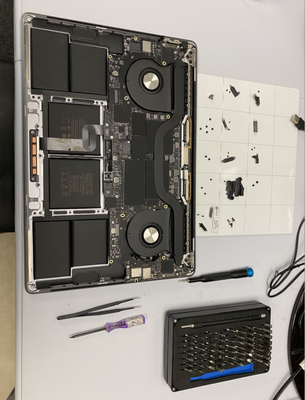 2019 MacBook Pro 16" water damaged - we got 2019 MacBook Pro 16inch water damaged, we were able to fix it less than 24 hours. liquid spill, don't panic come to see us, we are here for you. The best laptop repair shop! yayyyy!