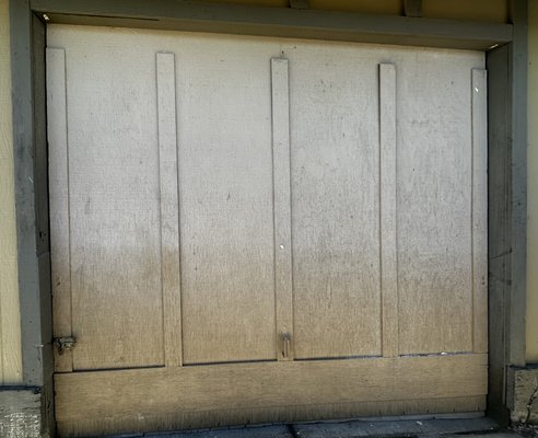 One piece garage door conversion to a 4 panel roll up door with exterior trim and a T handle lock - The photos that you’re looking at are an old one piece Garage Door that I converted to a four panel rollup door with a T handle lock and exterior trim One piece garage door conversion to a 4 panel roll up door with exterior trim and a T handle lock - The photos that you’re looking at are an old one piece Garage Door that I converted to a four panel rollup door with a T handle lock and exterior trim