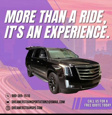 Ride In Luxury - Round trip airport pick up / drop off for 150.00
