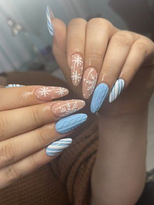 Xmas nails - Nails done by Tracy