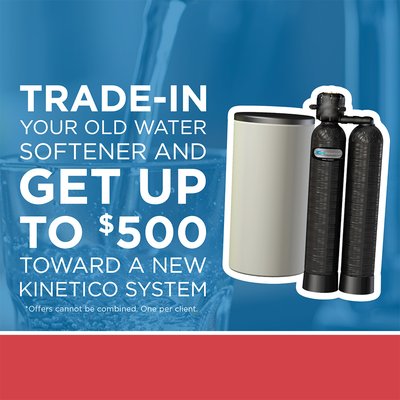 Trade-in Your Old Water Softener & Get Up To $500 Toward A New Kinetico System - Kinetico Water Systems are designed for well and city water that can be extremely hard with a high mineral concentration. Discover how Kinetico water softeners provide soft, clean water that looks, smells, and tastes better. As a result, it is better for your hair, skin, clothes, dishes, and appliances.