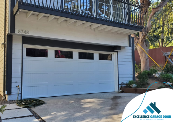 Installing a new door - Installing a new white Carriage House door with windows