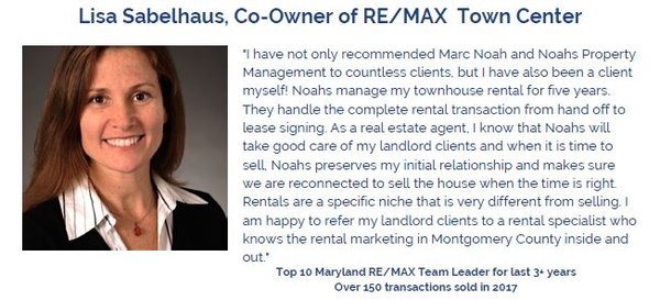 Testimonials from 8 Top Sales Agents in Montgomery County - Below is a list of just some of the sales agents that refer their rental listing and property manager clients to us. These agents understand the value in specializing in one aspect of real estate and doing it well. Therefore, these highly accomplished sales agents refer their rental clients to us because we don't sell real estate; we specialize in leasing and management only! Testimonials from 8 Top Sales Agents in Montgomery County - Below is a list of just some of the sales agents that refer their rental listing and property manager clients to us. These agents understand the value in specializing in one aspect of real estate and doing it well. Therefore, these highly accomplished sales agents refer their rental clients to us because we don't sell real estate; we specialize in leasing and management only!