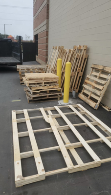 Pallet Clean Up - We helped a commercial property get rid of unwanted pallets.