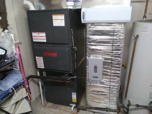 Downflow Furnace Replacement - This was a downflow furnace and AC coil replacement done in November of 2023. We relocated the AC coil above the crawlspace so it won't get flooded again. Downflow Furnace Replacement - This was a downflow furnace and AC coil replacement done in November of 2023. We relocated the AC coil above the crawlspace so it won't get flooded again.
