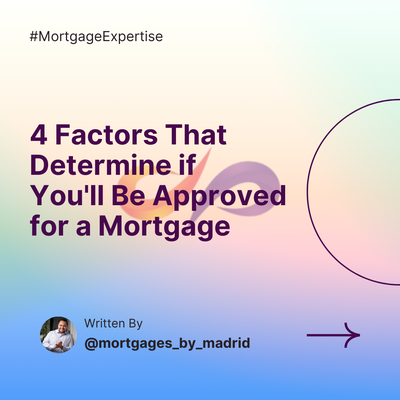 Four Factors That Determine if You'll Be Approved for a Mortgage - At Infinite Lending, we understand the complexities and challenges of securing a mortgage. Our portfolio aims to empower you with valuable insights, enabling you to make informed decisions during the application process.

Whether you're a first-time homebuyer or looking to refinance, understanding these four factors enhances your chances of mortgage approval. At Infinite Lending, we're committed to confidently guiding you through the mortgage landscape.

Contact us today to schedule a consultation and embark on your journey to homeownership. Our experienced team is dedicated to providing personalized assistance every step of the way!