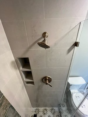 Master Bath remodel - We removed the tub and installed a walk in shower in this beautiful master bathroom.