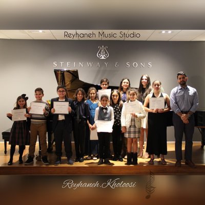 Reyhaneh Music Studio- student Concert - Reyhaneh Music Studio offers Student piano Recitals annually.