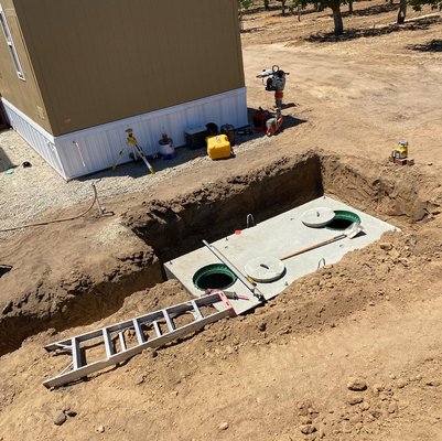 Septic system installation - Conventional septic system