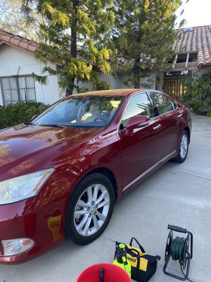 2010 Lexus E350 In and Out Wash - Many of our clients are very picky about their vehicles. And for me that works. I am the same way about my own vehicle. So enjoy delivering a service that can make a client like that smile and feel good about the work I have done for them. Thank you Roger, for the great time today. It was nice to make a new friend. 2010 Lexus E350 In and Out Wash - Many of our clients are very picky about their vehicles. And for me that works. I am the same way about my own vehicle. So enjoy delivering a service that can make a client like that smile and feel good about the work I have done for them. Thank you Roger, for the great time today. It was nice to make a new friend.