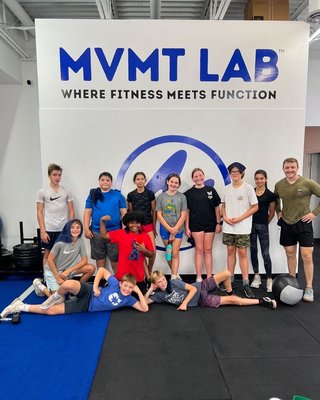 YOUTH MVMT (ages 10-15) It's a movement! - Empower your kids to move better, feel better, and live better with MVMT LAB™ Youth Fitness Classes. Our dynamic workouts build strength, confidence, and a love for fitness, helping them grow into their healthiest, strongest selves.
* Develop Physical Strength: Through tailored workouts that challenge and engage, we help youth build the foundational strength needed for a healthy, active life.
* Boost Confidence: Our supportive environment encourages kids to push their limits, fostering self-assurance and a positive self-image as they achieve their fitness goals.
* Cultivate Resilience: By overcoming physical challenges, our classes teach perseverance, helping youth build mental toughness and the confidence to tackle any obstacle.
Classes Saturday at 10:30am - Youth only - first class free.
Mon-Thur 5:45pm (with adults)
Friday 4:30pm (with adults)
Sunday 9:00am (with adults YOUTH MVMT (ages 10-15) It's a movement! - Empower your kids to move better, feel better, and live better with MVMT LAB™ Youth Fitness Classes. Our dynamic workouts build strength, confidence, and a love for fitness, helping them grow into their healthiest, strongest selves.
* Develop Physical Strength: Through tailored workouts that challenge and engage, we help youth build the foundational strength needed for a healthy, active life.
* Boost Confidence: Our supportive environment encourages kids to push their limits, fostering self-assurance and a positive self-image as they achieve their fitness goals.
* Cultivate Resilience: By overcoming physical challenges, our classes teach perseverance, helping youth build mental toughness and the confidence to tackle any obstacle.
Classes Saturday at 10:30am - Youth only - first class free.
Mon-Thur 5:45pm (with adults)
Friday 4:30pm (with adults)
Sunday 9:00am (with adults