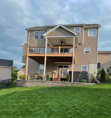 Recent Exterior Project - Covered deck, patios, and retaining walls!