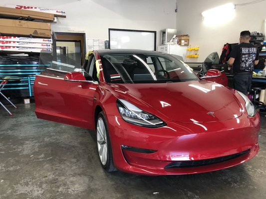 2018 Tesla “project update” - So this Tesla was first in our store back in 2018. Fast forward to 2022 it’s back for a facelift and full update package. Includes the following:
Strip wash clay bar and polish.
Chrome delete
New metal Tesla emblems
Painted texture Grey metallic calipers (new style)
Logo on front calipers
Savini wheels. Black gloss SV-F series 20x8.5 machined per order. Flush fit. Light weight
Falken 235x35x20 tires.
Full body ceramic coating by XPEL
Carbon fiber side marker covers
Carbon fiber mirror caps
Carbon fiber wrapped upper dash trim.
Carbon fiber wrapped center console. 2018 Tesla “project update” - So this Tesla was first in our store back in 2018. Fast forward to 2022 it’s back for a facelift and full update package. Includes the following:
Strip wash clay bar and polish.
Chrome delete
New metal Tesla emblems
Painted texture Grey metallic calipers (new style)
Logo on front calipers
Savini wheels. Black gloss SV-F series 20x8.5 machined per order. Flush fit. Light weight
Falken 235x35x20 tires.
Full body ceramic coating by XPEL
Carbon fiber side marker covers
Carbon fiber mirror caps
Carbon fiber wrapped upper dash trim.
Carbon fiber wrapped center console.