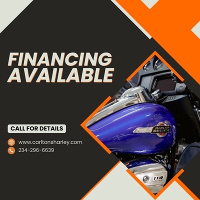 We offer finance & insurance - If you've decided you want to finance your new Harley-Davidson®, you're not alone. Seventy percent of enthusiasts do. With a minimum down payment and approved credit, you can arrange credit financing with us and get out on the road a few hours after picking out your CVO™, Dyna®, Softail®, Sportster®, Street™, V-Rod®, Trike and Touring.

Plus, you can add in all your parts and accessories, apparel, insurance and more. You'll have everything you need, and you only have to make one monthly payment.

And because we finance CVO™, Dyna®, Softail®, Sportster®, Street™, V-Rod®, Trike and Touring more than anyone else, we understand your special needs. Only someone who knows how you feel when you hit the starter button understands that hitting the road ASAP is your biggest concern. That's why we make it easy.