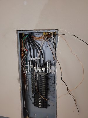 Installation of 2 disconnect switches that will operate 2 separate condensors - Power going from the panel to 2 disconnect switches Installation of 2 disconnect switches that will operate 2 separate condensors - Power going from the panel to 2 disconnect switches