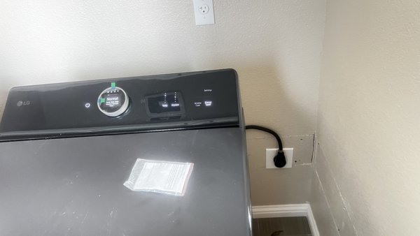 Installed new circuit 30 amp San Ramon CA is - Installed a new dedicated 30-amp circuit for an electric clothes dryer in San Ramon, CA. The laundry area previously did not have a proper dryer connection, so we added a new breaker, wiring, and outlet to safely power the appliance. Installed new circuit 30 amp San Ramon CA is - Installed a new dedicated 30-amp circuit for an electric clothes dryer in San Ramon, CA. The laundry area previously did not have a proper dryer connection, so we added a new breaker, wiring, and outlet to safely power the appliance.