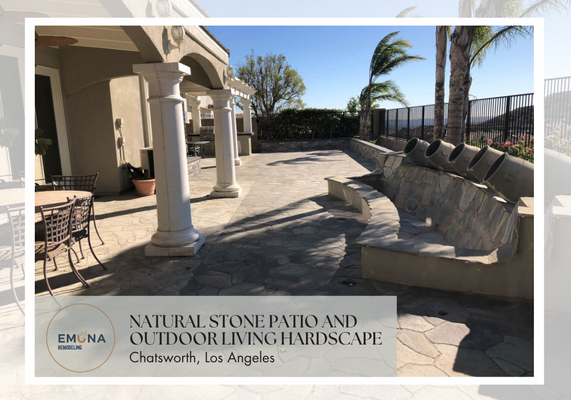 Natural Stone Patio & Outdoor Living Transformation - This outdoor hardscape project features a natural stone patio design that brings character, texture, and warmth to the backyard. The upgraded patio creates a refined outdoor living area with a durable surface, beautiful stonework, and a timeless look. Natural Stone Patio & Outdoor Living Transformation - This outdoor hardscape project features a natural stone patio design that brings character, texture, and warmth to the backyard. The upgraded patio creates a refined outdoor living area with a durable surface, beautiful stonework, and a timeless look.