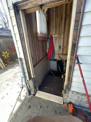 Door Repair and Replacement - This was a back door removal, repair and install. Door Repair and Replacement - This was a back door removal, repair and install.